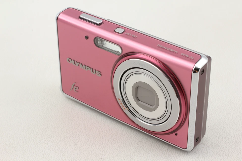 阅读🎦视频👀 ✨完好✨ 奥林巴斯 FFE-4020 数码相机 粉色 日本制造 — 第 4/4 张图片