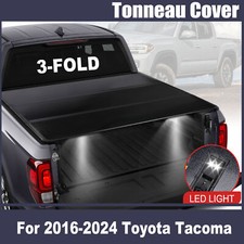 5.5ft Hard Tri-fold Fits Tacoma 16-24 Tonneau Cover Truck Bed Aluminium Alloy 5.5ft Hard Tri-fold Fits Tacoma 16-24 Tonneau Cover Truck Bed Aluminium Alloy