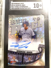 SPENCER JONES AUTO RC SSP #20/25 SGC 10! 2023 BOWMAN'S BEST REEL TO REEL MINI 💎