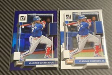 2022 Panini Donruss Vladimir Guerrero Jr Purple Holo Parallel 113 + Base