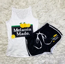 Women's "Melanin Made" Tank & Short Set IN STORES NOW!