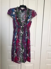 Women’s Tommy Hilfiger Multi-Color Dress with Cap Sleeves Size Small