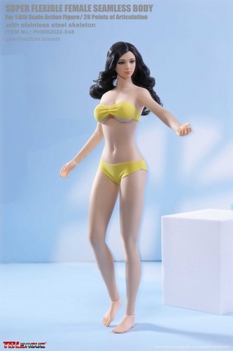 TBLeague PLLB2022 1/6 Mujer bronceado pálido medio pecho cuerpo para figura de acción de 12" - Imagen 9 de 23