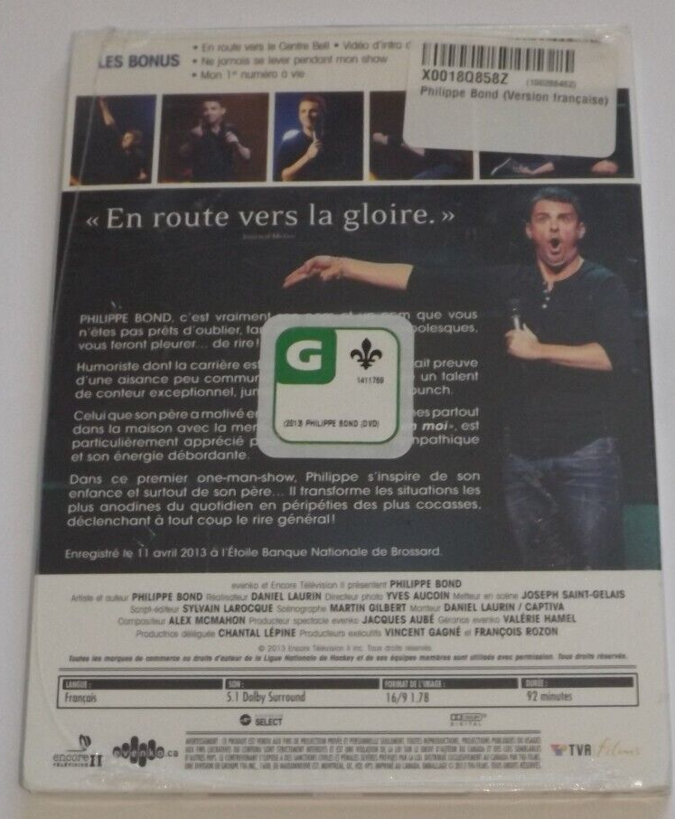 NEW SEALED DVD Philippe Bond French Language Francais Comedy eBay