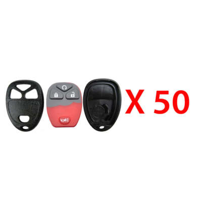 Remote Control Fob Case Shell 4B Compatible with GM OUC60221 OUC60270 (50 Pack)