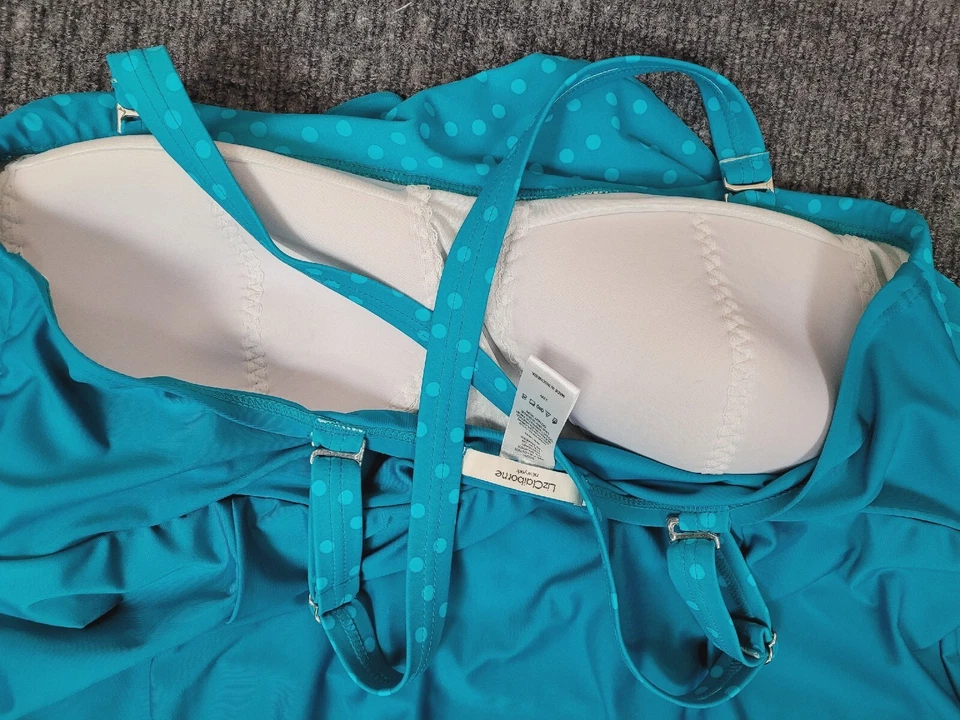 NOVO maiô Liz Claiborne New York com babados peça única tamanho 22W - Imagem 4 de 4