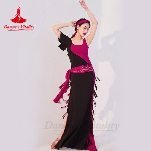 Belly Dance Practice Suit for Women One Piece Dress Oriental Shaabi ...