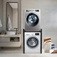 Adjustable Washer and Dryer Storage Shelf Organizer Rack Washer and Dryer Rack