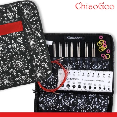 ChiaoGoo Twist Red Lace Nadelset Small auswechselbare Nadelspitzen 10 cm