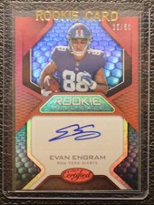 2017 Certified Roll Call Signatures Mirror Red /50 Evan Engram Rookie Auto RC