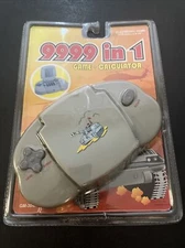 Games Calculator GM-304H Vintage 9999 In 1 Gold Digital Retro Toy Tank