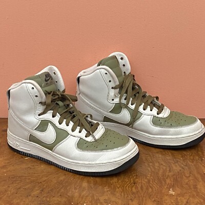 Nike Air Force High ID By You Men Size White Green AQ3771-994 Missing  Strap