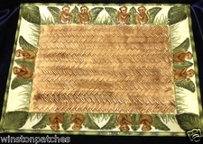 CENTRUM CERAMICS CARAVAN NANETTE VACHER 17 3/4" RECTANGULAR PLATTER MONKEYS