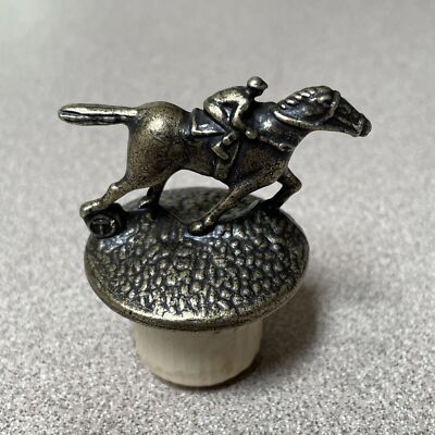 Blanton's Single Barrel Bourbon Whiskey Horse & Jockey Cork Stopper, Letter  T 
