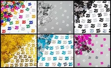 Tabletop Confetti 25th Birthday Anniversary Table Scatter Glitz party Decoration