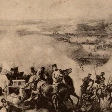 c1914-18 Russian Military Art Postcard - Battle of Maloyaroslavets 1812