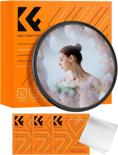 K&F Concept Kaleidoscope Special Effects Lens Filter Prism Crystal Glass 58-82mm - Picture 1 of 48