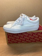 Vans Old Skool Lace Up Skate Shoes US Men's 7 Women's 8.5 True White
