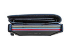 RFID Blocking Slim Solid Leather Aluminum Wallet - ZNAP by slimpuro (Black)