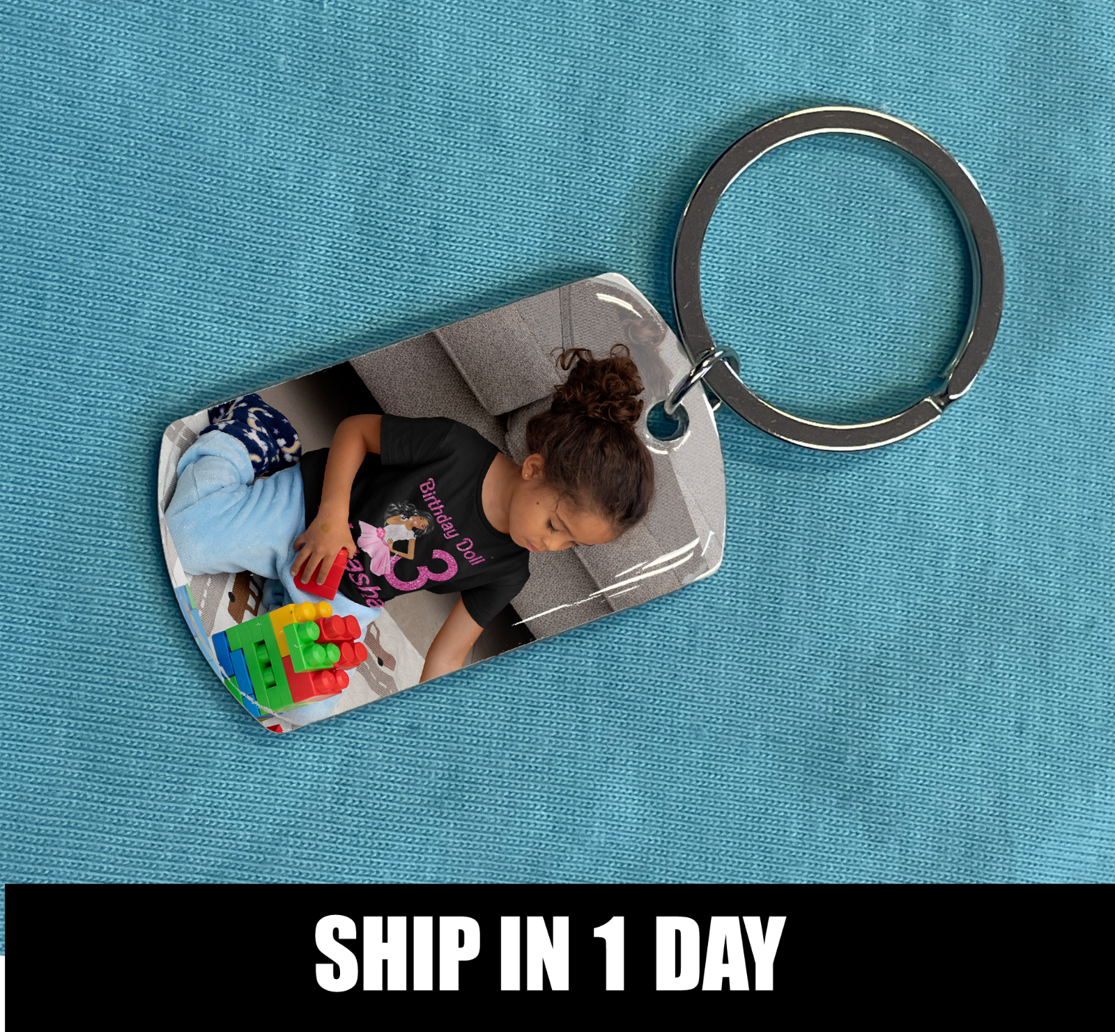 Memorable Gift for Love for Mom Key Chain Baby Kid Memory Custom Photo Keychain