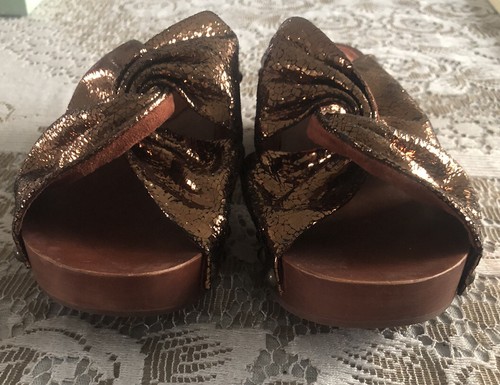 Kelsi Dagger Brooklyn Heeled Sandals Sprinter Rust Metallic US 6.5 EUC - Picture 16 of 17