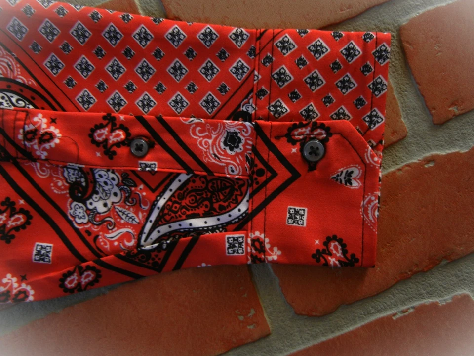 Camisa de Vestir FRESCA Abotonada LIGHT BUSINESS $OLD OUT L SEXY Roja DRIP LOVE TALLA L Foto 2 de 4