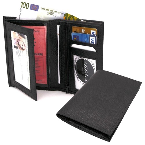 Geldbörse Echtleder Portemonnaie Karten Herren Damen - Bild 1 von 3