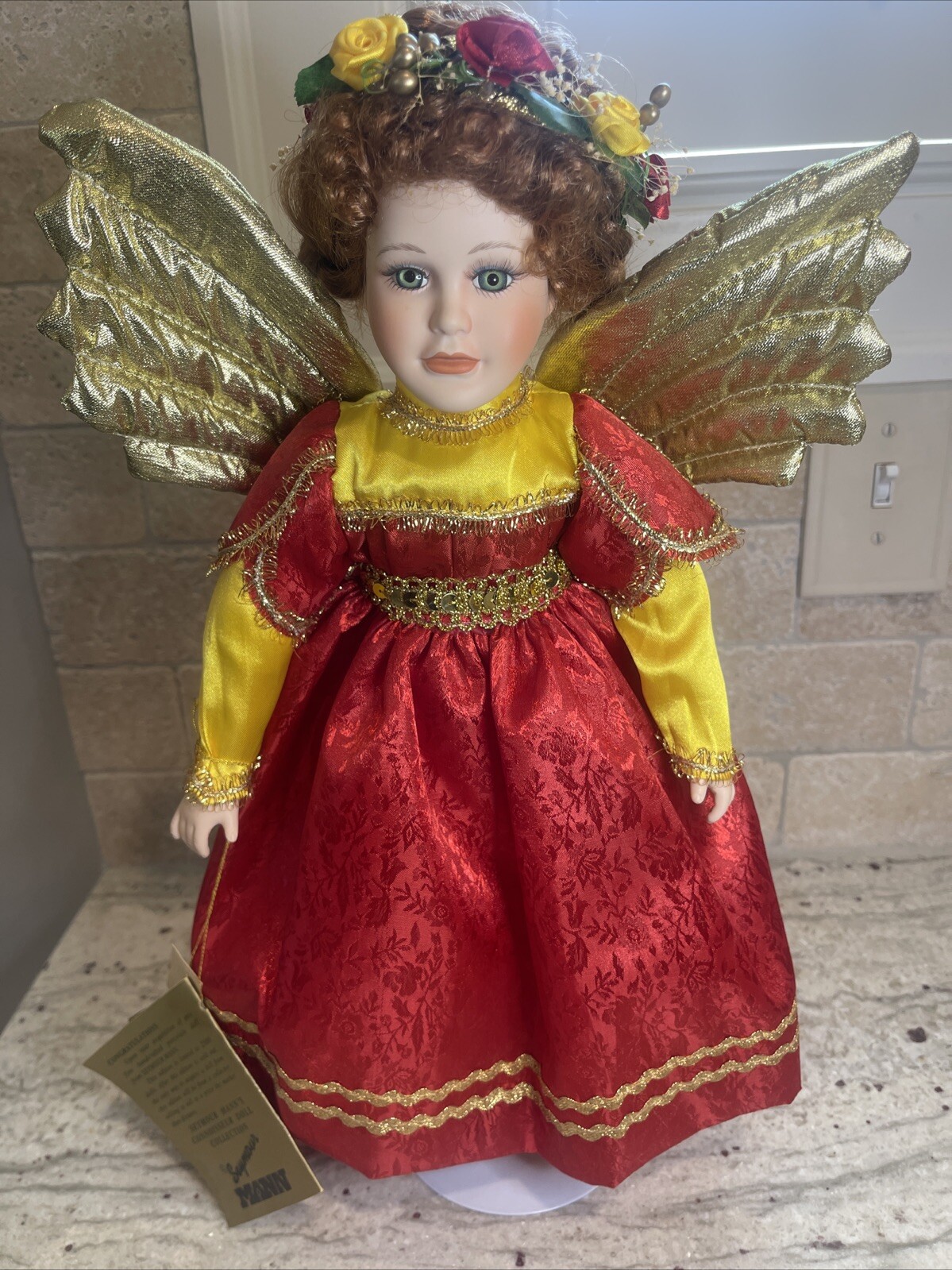 Seymour Mann's Beatrice Angel Porcelain Doll Connoisseur Collectible Christmas