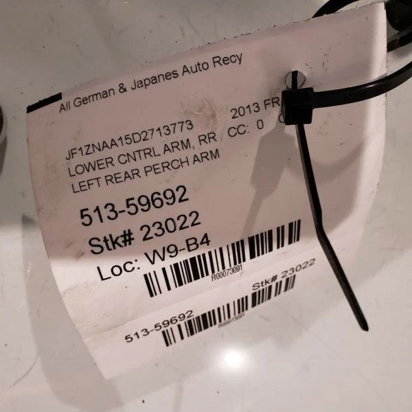 Subaru BRZ 2013-2019 brazo de control trasero inferior izquierdo conductor FR-S FRS 13-19 Foto 4 de 4