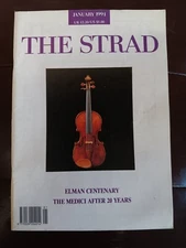 The Strad Magazine - January 1991- Violin Strings - Elman Centenary