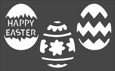 5x8 inch Custom Stencil N-38 Easter Eggs