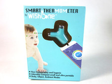 WISHBONE BABY SMART INFRARED CLINICAL FOREHEAD BABY THERMOMETER,TURQUOISE,NEW
