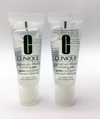 2X Clinique Dramatically Different Hydrating Jelly 0.5 oz Each Deluxe Size New