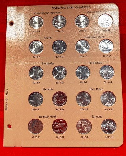 💥2010-21 163 BU PDS NATIONALPARKS QTRS & 2017-S ENHAN SET IN 2 NEUEN DANSCO ALBEN - Bild 4 von 14