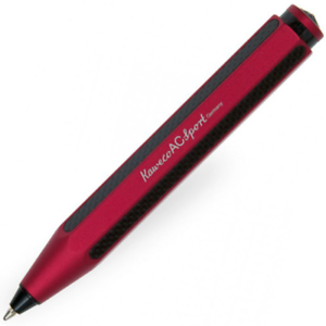 Kaweco AC Sport Ballpoint Pen - Carbon Red - KWABAC-RD - New In Box Kort-