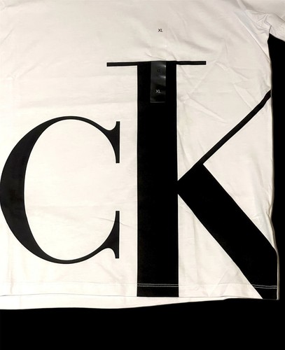 Calvin Klein Men's Basic T-Shirt CK Logo SP40574750 White Size XL - Picture 5 of 7