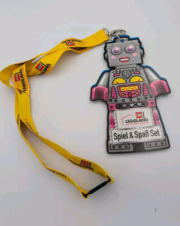 Lego Legoland Discovery Center Robot Activity Pack Pop Badges Keychain Lanyard - Bild 1 von 1