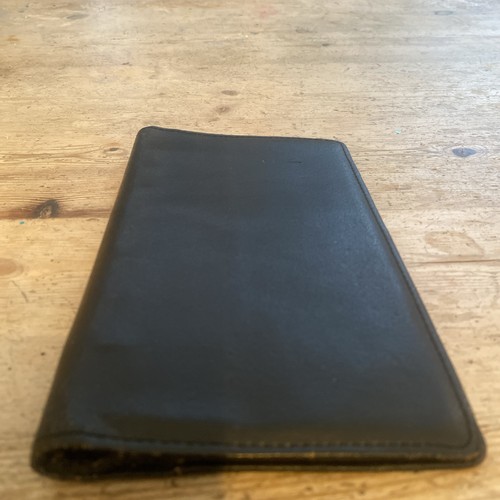 Vintage Filofax Slimline Personal Organiser Soft Black Leather Case Gold Logo - Picture 18 of 19