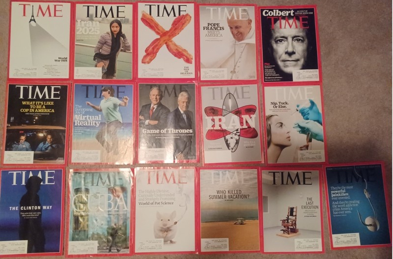 TIME MAGAZINE  lot of  16 - 2015