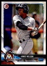 2018 Bowman Prospects James Nelson Miami Marlins #BP33