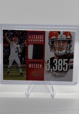 2013 Panini Prestige - League Leaders Rookie Materials Brandon Weeden #2...