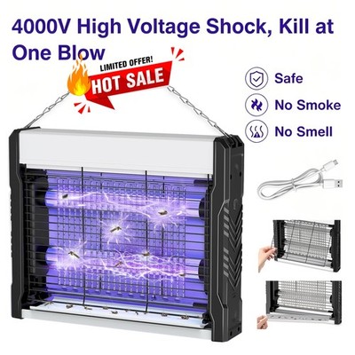 12 in Bug Zapper Indoor 2026, 4000V Mosquito Zapper Indoor for Home,Patio Yard,n