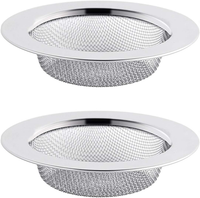 Abflusssieb Edelstahl Rostfrei 2Er Set, 7.5CM Haarsieb Dusche, Waschbecken Sieb