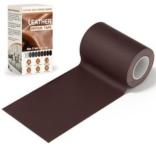 Dark Brown Leather Repair Tape 3x61 Inch Self Adhesive Patch Furniture Sofa