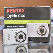 Pentax Optio E60 Compact Digital Camera CCD Japan Tested Working Silver