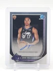 JOHN TONJE 2025-26 BOWMAN CHROME ROOKIE AUTO BASE #BCA-JE BASKETBALL JAZZ Q6992