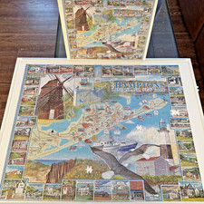 RARE White Mountain Puzzles The Hamptons Long Island NY 1000 pc MISSING PIECES