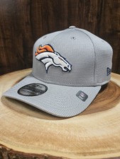 Denver Broncos New Era 39Thirty Stretchfit Hat Cap Size S/M NFL Football Gray