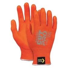Mcr Safety 9178Nfoxxl Hi-Vis Cut-Resistant Coated Gloves,  Cut Level A4 , Dipped