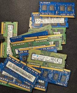 18x4GB (1 x 4GB) DDR3 PC3L-12800S 1,35V Laptop RAM Modul gemischt Top Marken